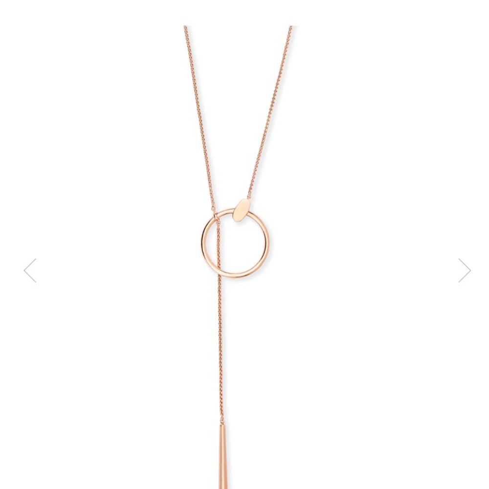 Kendra Scott Tegan Y Necklace In Rose Gold